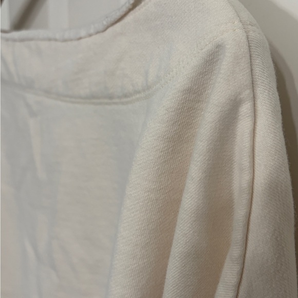 American Eagle Outfitters size Large Cream Scoop Neck Sweatshirt.Effortless - Picture 8 of 10